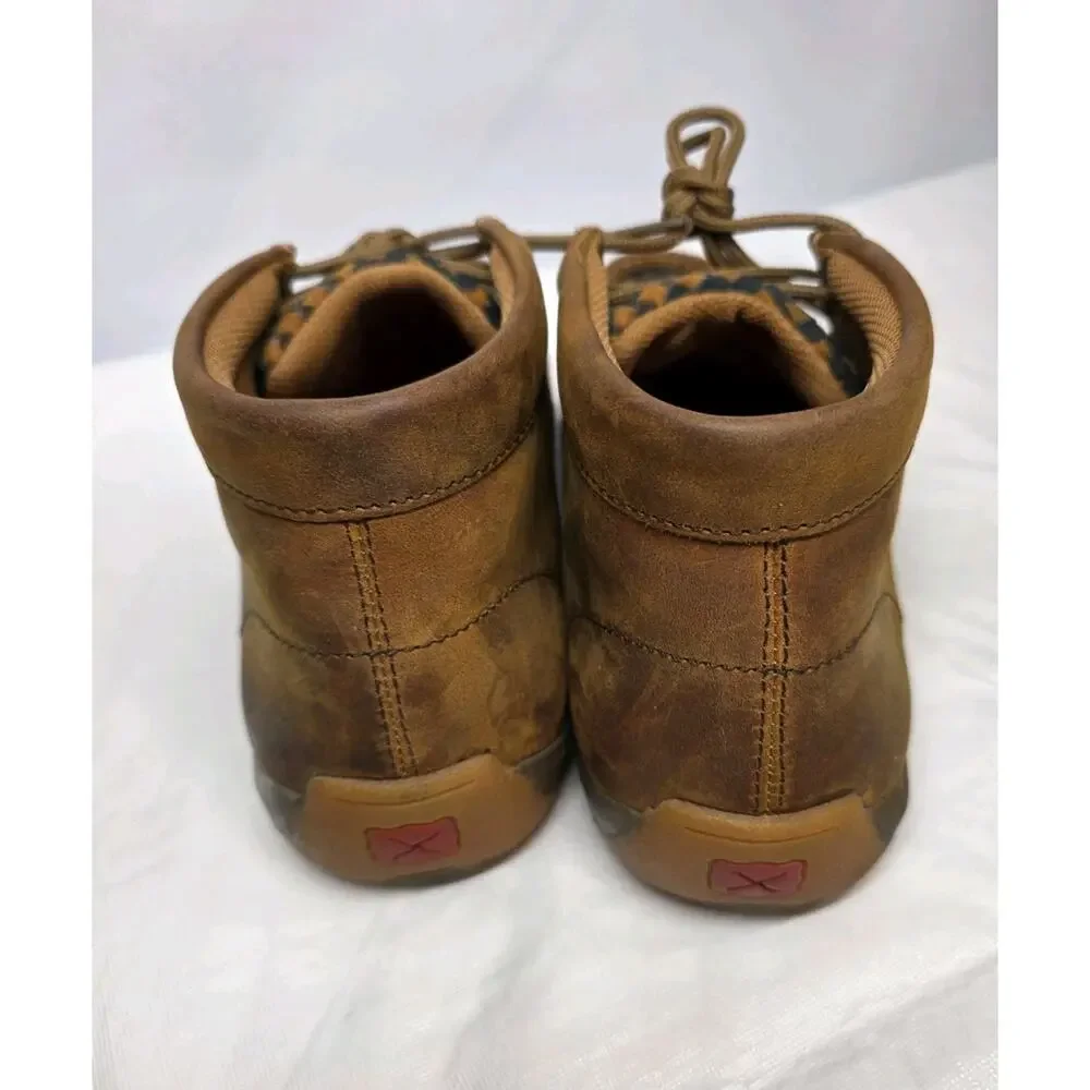 Twisted X Chukka Saddle Leather Driving Moc MDM0057 Blended ankle boots Size 9.5
